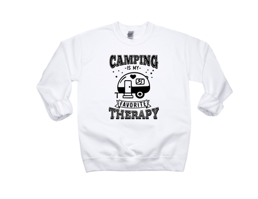 Camping Is My Favorite Therapy Unisex Sweatshirt