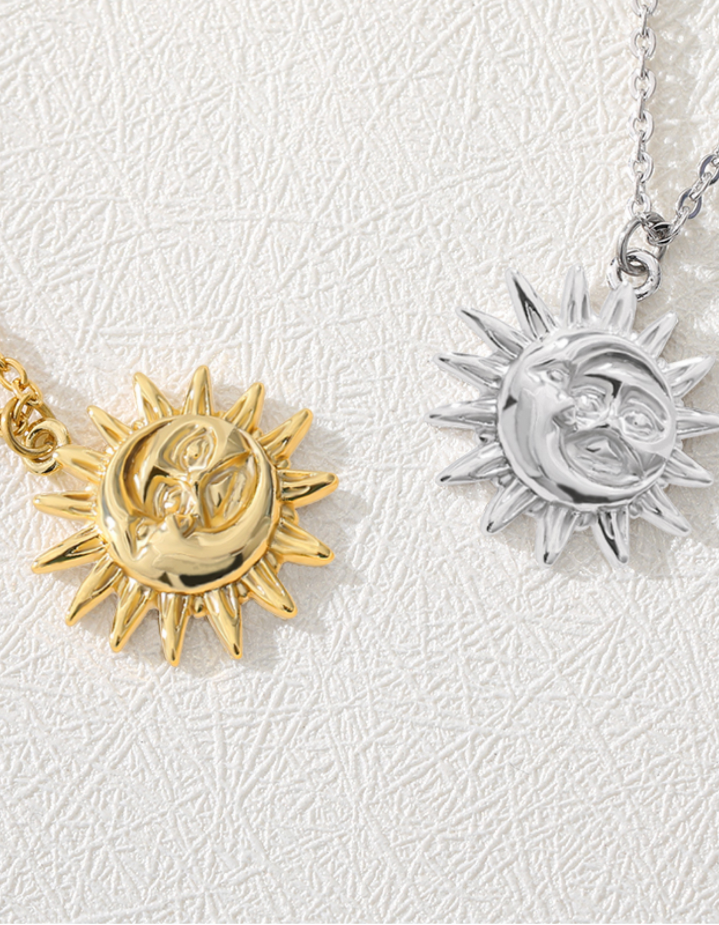 Sun & Moon Pendant Necklace