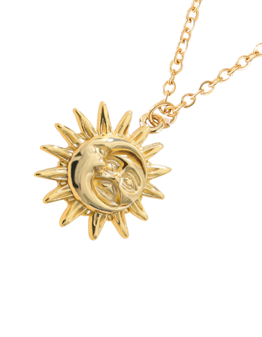 Sun & Moon Pendant Necklace