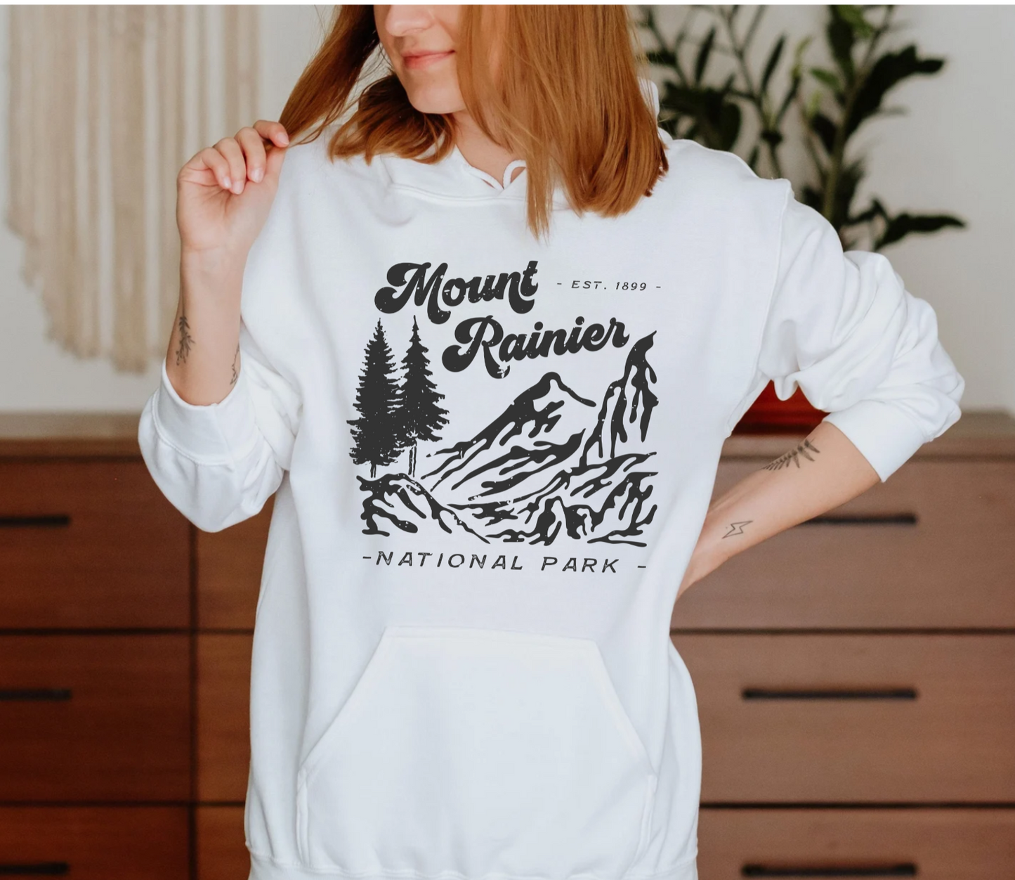 Mount Rainier National Park Unisex Hoodie